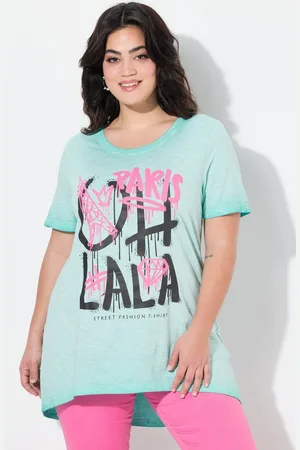 Angel of Style T-Shirt T-Shirt oversized mit Paris Graffitti-Schriftzug - Verkäufer: Popken Fashion Group