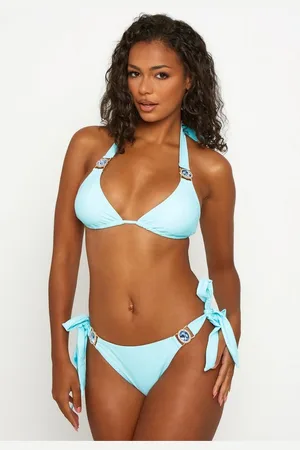 Moda Minx Bikini-Hose Amour mit seitlicher Bindung und funkelndem Steinbesatz