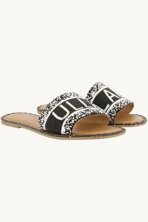 Ulla Popken Sandalen Perlen-Schriftzug Memory Foam Weite H Sandalette - Verkäufer: Popken Fashion Group