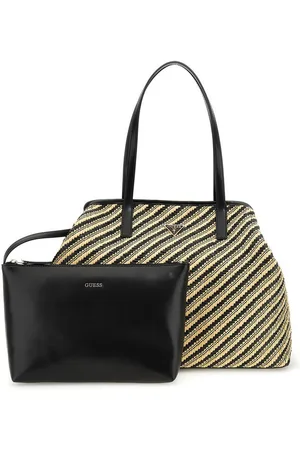 Guess Umhängetasche Shopper Handtasche Vikky II Large natural/black (1, 1-tlg., 1) - Verkäufer: TaschenParadies