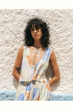 Billabong Strandtop Mystic Tides Tie - Kurzes Oberteil mit offener Vorderseite für Frauen - Verkäufer: MOOLOOLABAS