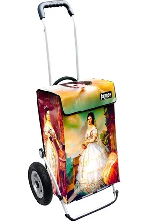 JAMES Einkaufstrolley SISSI - stabiler Einkaufswagen mit individuellem Design, Handmade in Austria - Einkaufsbegleiter mit viel Stauraum - trägt 40kg - Verkäufer: Warenhaus 23
