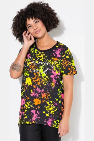 Angel of Style T-Shirt T-Shirt A-Linie Farbspritzer Colorful World - Verkäufer: Popken Fashion Group