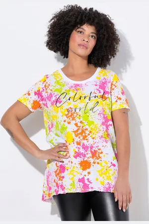 Angel of Style T-Shirt T-Shirt A-Linie Farbspritzer Colorful World - Verkäufer: Popken Fashion Group