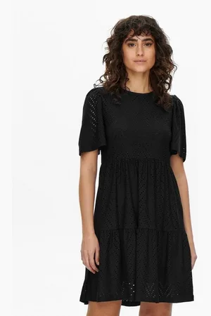 JACQUELINE DE YONG Shirtkleid Kleid mit Lochstickerei JDYCARLA (lang) JDYCARLA CATHINKA S/S DRESS JRS ATK - Verkäufer: ARIZONAS