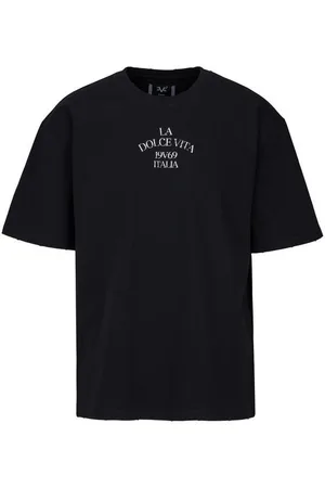 19V69 Italia Kurzarmshirt - OVERSIZE T-SHIRT MAURO MARINA - Versace - Verkäufer: Schneider Fashion Store