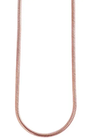 Akzent Edelstahlkette 5000179 Schlangenkette, Edelstahl, roségoldfarben, 40 cm (Einzeln) - Verkäufer: Shaghafi GmbH