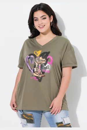 Angel of Style T-Shirt T-Shirt Boxy Fit Kroko-Druck - Verkäufer: Popken Fashion Group
