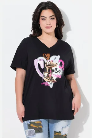Angel of Style T-Shirt T-Shirt Boxy Fit Kroko-Druck - Verkäufer: Popken Fashion Group