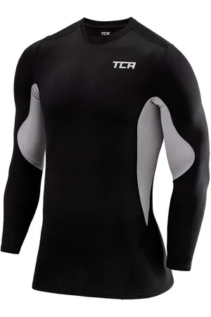 TCA Funktionsshirt SuperThermal Kompressions Shirt, Langarm, Schwarz/Hellgrau (1-tlg) - Verkäufer: SellerX Commerce