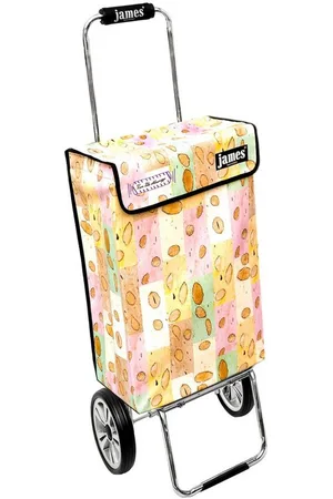 JAMES Einkaufstrolley NOUGAT - stabiler Einkaufswagen mit individuellem Design, Handmade in Austria - Einkaufsbegleiter mit viel Stauraum - trägt 40kg - Verkäufer: Warenhaus 23