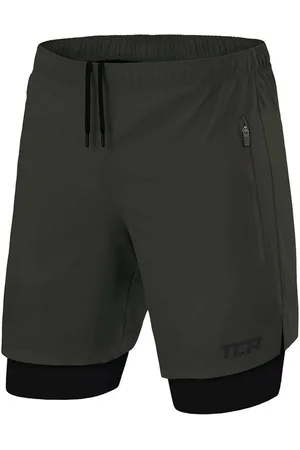 TCA Trainingsshorts Herren 2-in-1 Laufhose mit Kompressionshose - Grün (M) (1-tlg) - Verkäufer: SellerX Commerce
