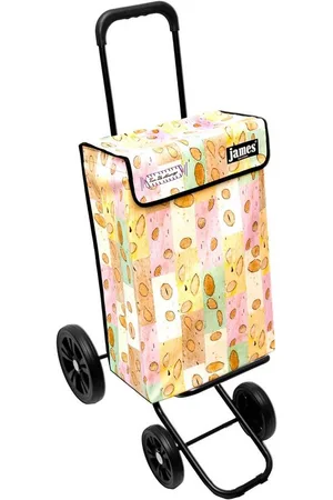 JAMES Einkaufstrolley NOUGAT - stabiler Einkaufswagen mit individuellem Design, Handmade in Austria - Einkaufsbegleiter mit viel Stauraum - trägt 40kg - Verkäufer: Warenhaus 23