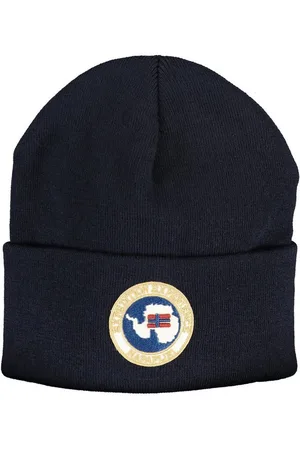 Napapijri Strickmütze Stilvolle Herrenmütze in Blau mit Logoapplikation online entdecken - Verkäufer: Redeve