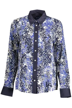 GANT Blusenshirt Elee Damenbluse Blau – Langarm, Italienkragen - Verkäufer: Redeve