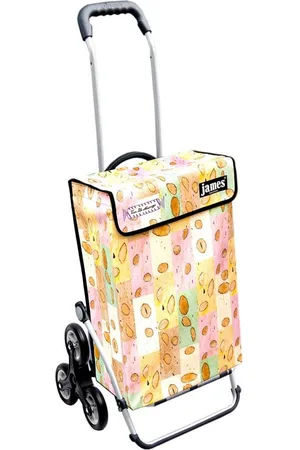 JAMES Einkaufstrolley NOUGAT - stabiler Einkaufswagen mit individuellem Design, Handmade in Austria - Einkaufsbegleiter mit viel Stauraum - trägt 40kg - Verkäufer: Warenhaus 23