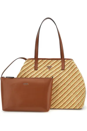 Guess Umhängetasche Shopper Handtasche Vikky II Large natural/cognac (1, 1-tlg., 1) - Verkäufer: TaschenParadies