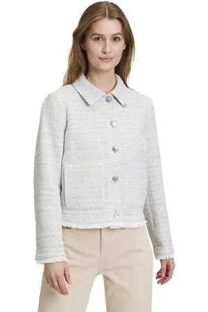 Cartoon Jackenblazer Tweedblazer mit Fransen Material