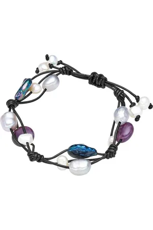 Valero Pearls Lederarmband X443 (1-tlg), aus Süßwasser-Zuchtperlen