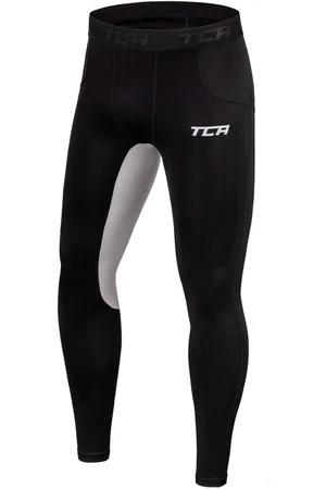 TCA Funktionsleggings Jungen Leggings, Kompressionshose - Schwarz/Hellgrau (1-tlg) - Verkäufer: SellerX Commerce