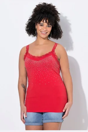Miamoda Longtop Top ärmelloser Slim Fit Glitzersteinchen Spitze - Verkäufer: Popken Fashion Group