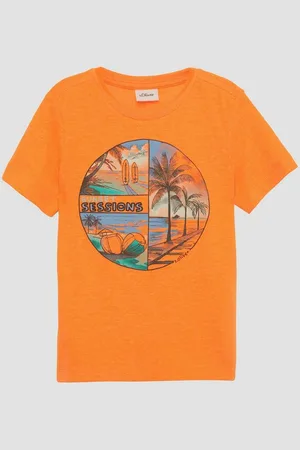 QS by s.Oliver Kurzarmshirt T-Shirt mit Frontprint - Verkäufer: