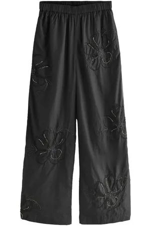Next Schlupfhose Verzierte Hose mit Blumen-Print und Perlchen (1-tlg) - Verkäufer: Germany GmbH