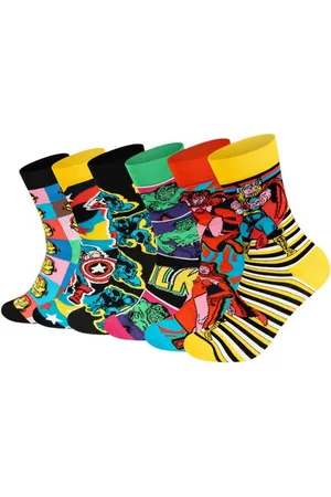 Happy Socks Basicsocken MARVEL™ Avengers Gift Set aus nachhaltiger Baumwolle, recycelt - Verkäufer: GoJungo GmbH