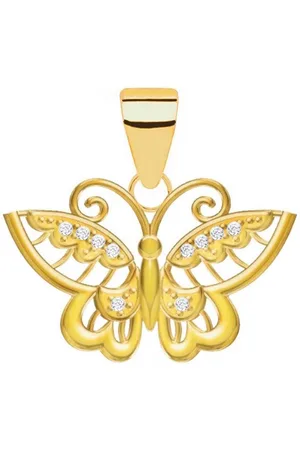 Goldene Hufeisen Kettenanhänger Kettenanhänger Gold Schmetterling 925 18K vergoldet Anhänger - Verkäufer: