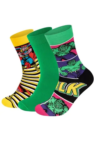 Happy Socks Basicsocken MARVEL™ Hulk-Thor Socks aus weicher Baumwolle - Verkäufer: GoJungo GmbH