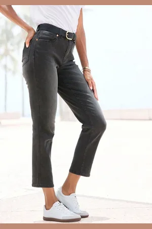 Lascana Ankle-Jeans mit Stretchanteil, elastische Jeans in gerader Passform