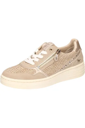 Mustang Sneaker, Plateausneaker, Schnürschuh mit Glitzernieten