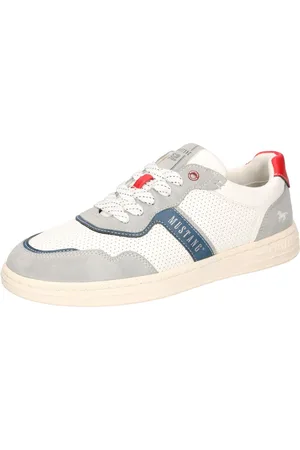 Mustang Sneaker, Retro Sneaker, Schnürschuh mit Kontrastbesätzen
