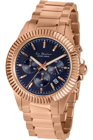 Jacques Lemans Chronograph La Passion LP-111P, Quarzuhr,Armbanduhr,Damenuhr,Herrenuhr,Edelstahlarmband,Stoppfunktion