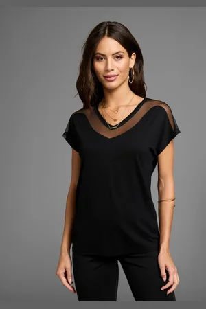 Laura Scott T-Shirt mit Mesh-Einsatz
