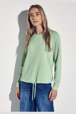 Street one Sweatshirt Struktur-Optik, mit elastischem Saum mit Tunnelzug