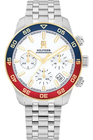 Tommy Hilfiger Chronograph TH85 CHRONOGRAPH 1792184, Quarzuhr, Armbanduhr, Herrenuhr, Edelstahlarmband, analog, Tag