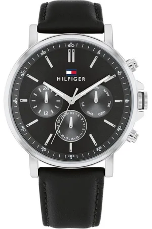 Tommy Hilfiger Multifunktionsuhr TYSON 1710586, Quarzuhr, Armbanduhr, Herrenuhr, Datum, Lederarmband