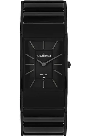 Jacques Lemans Keramikuhr Dublin 1-1939C, Quarzuhr, Armbanduhr, Damenuhr, Herrenuhr, Datumsanzeige,analog