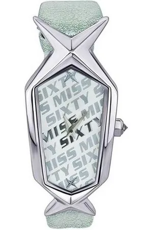 Miss Sixty Quarzuhr SCJ004, Lederarmband, schlicht, Dornschließe, Silber - Verkäufer: Gigandet