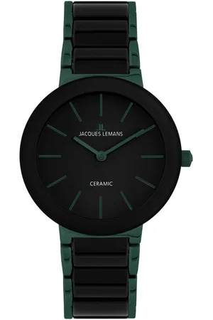 Jacques Lemans Keramikuhr Monaco 42-8K, Quarzuhr, Armbanduhr, Damenuhr, Herrenuhr, bis 10 bar wasserdicht