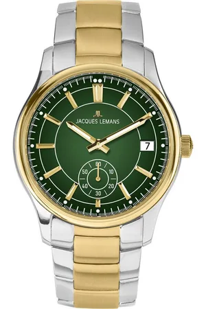 Jacques Lemans Quarzuhr Derby 1-2197I, Armbanduhr, Herrenuhr, Edelstahlarmband, analog, Tag, kleine Sekunde