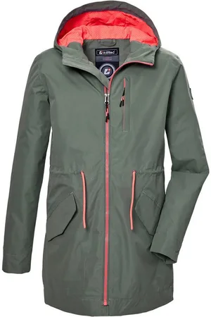 Killtec Parka KOS 148 GRLS PRK Wind- und wasserdichter Parka, reflektierend, PFAS-frei imprägniert