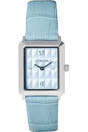 COEUR DE LION Quarzuhr 7670/71-0741, Armbanduhr, Damenuhr, Lederarmband, analog, Swarovski®-Kristalle