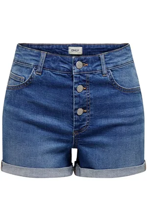 ONLY Shorts ONLHUSH HW BUTTON FOLD UP SHORTS DNM PIM