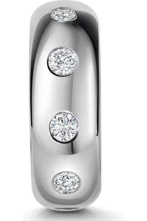 Materia Bead Stopper Bead mit Gummiring und Zirkonia Steinen 99, 925 Silber, Zirkonia - Verkäufer: Schmuck