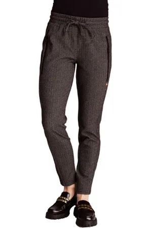 Zhrill Jogger Pants ZHCHIARA HERRINGBONE TANNIN - Verkäufer: Melange-shop