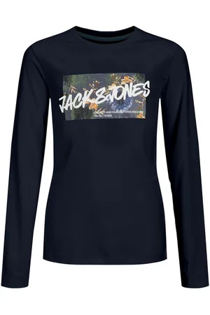 JACK & JONES Langarmshirt JJHAWAII SHAPE TEE LS CREW NECK JNR