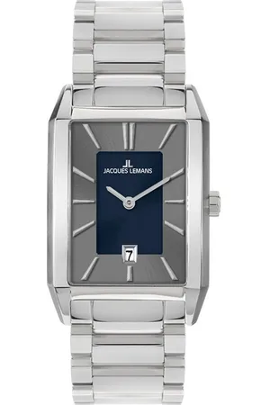 Jacques Lemans Quarzuhr Torino 1-2159.1S, Armbanduhr, Herrenuhr, Edelstahlarmband, analog, Tag