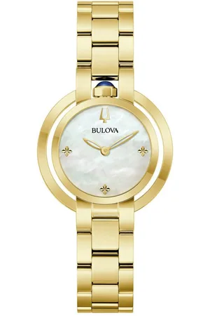 BULOVA Quarzuhr Rubaiyat 97L181, Armbanduhr, Damenuhr, Edelstahlarmband, analog